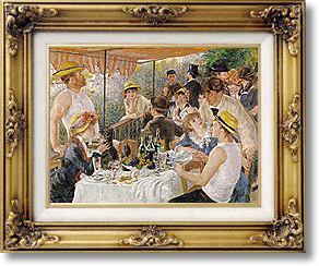 Famous Paintings - The Luncheon at the Boating Party by Renoir