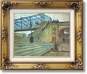 Famous Paintings - The Trinquetaille Bridge by Van Gogh